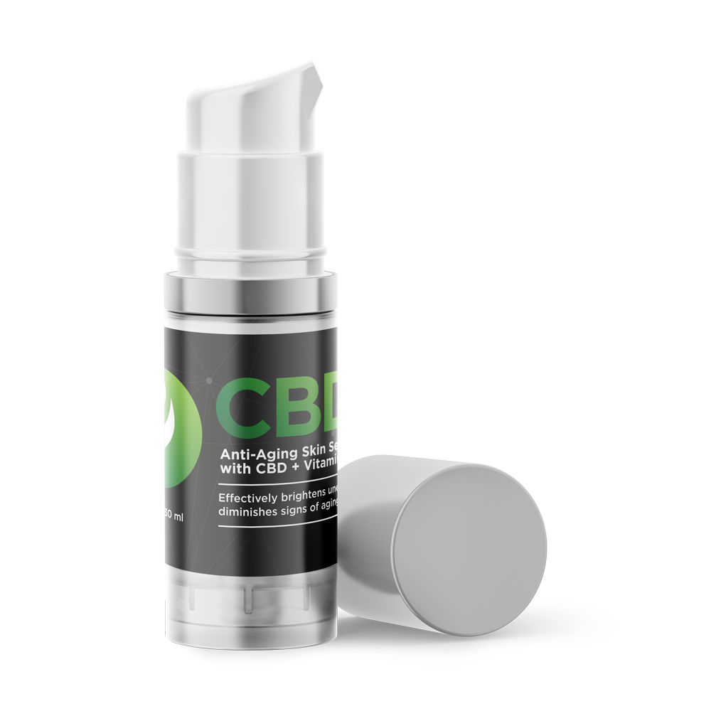 Download Green Flame Cbd Vitamin C Serum Mockup Greenflame Hemp