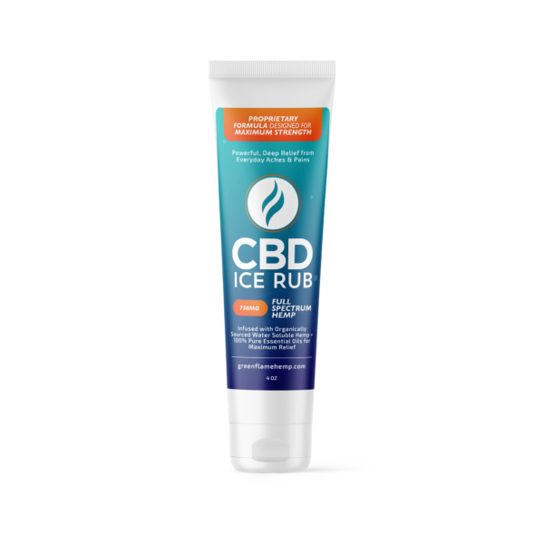 CBD Ice Rub with Menthol & Essential Oils (750mg) - 4oz